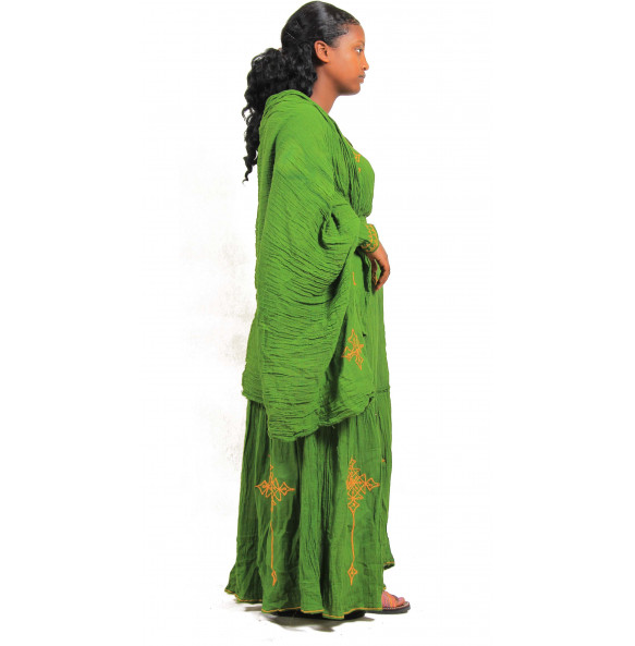  Sewit _Women's Traditional Dress With "Netela"