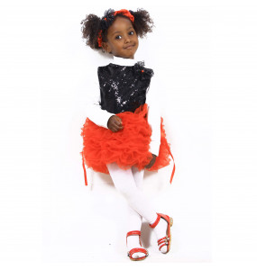 Robel_ Kid Girls Mesh Sleeveless Ballet Tutu Red Dress