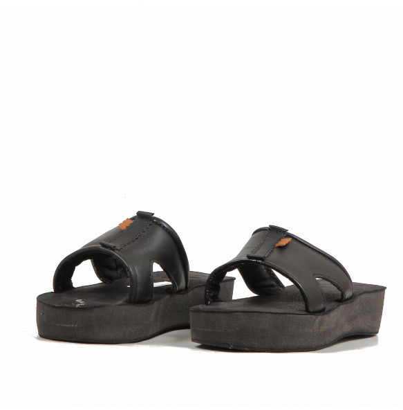 Leather top women's sandals