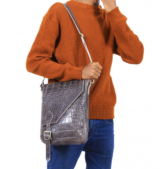 Tiru Men's Genuine Leather Medium Shoulder Bag (30*22cm)