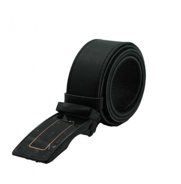 TIRU_ Genuine Leather with Automatic Buckle Adjustable Belt for Men 