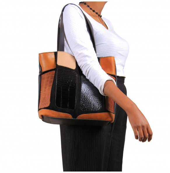 Etanesh_ Genuine Leather women's Shoulder Bag