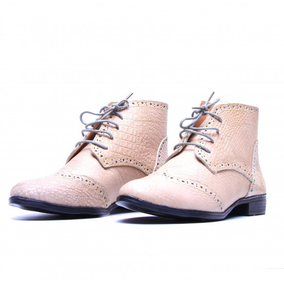 Weynshet_ Leather Women’s Short Boots ShoeWeynshet