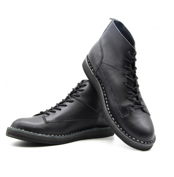 Getnet _Genuine Leather Men's Short Boots 
