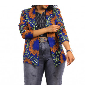 Aklilu_ Women African Print Coat