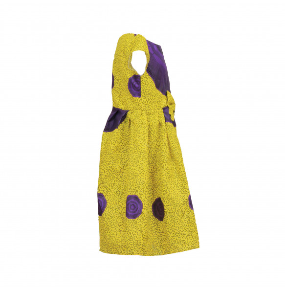  Member _Stylish Kids African pattern printed Sleeveless Dress 