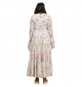 Berhan _Women's Flora Print Long Sleeve Dress