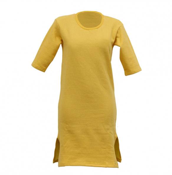 Elsabet_Women's Soft Cotton Relaxed fit Short Sleeve Sweatshirt Dress