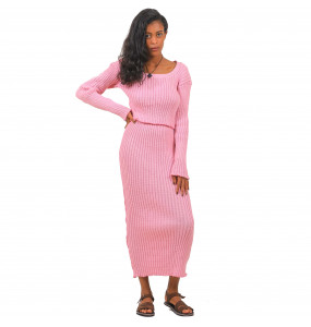 Ethiopia_ Thread Made Sweater & Skirt Two -Piece Set