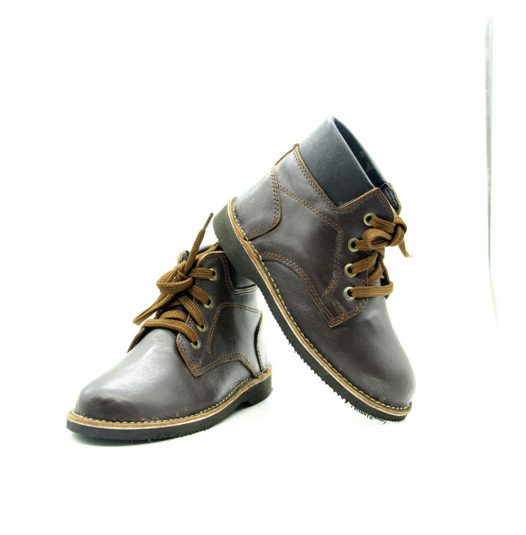 CHERU_kids Dark brown Short boots