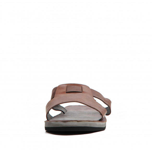 Nadiya_ Men’s  Leather Flat Open Shoe