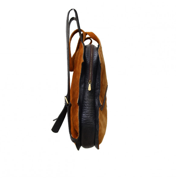 Elean Classic Genuine Leather Unisex School Backbag