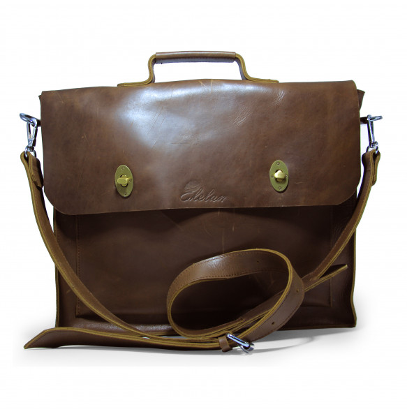 Elean Genuine Leather Laptop Bag 