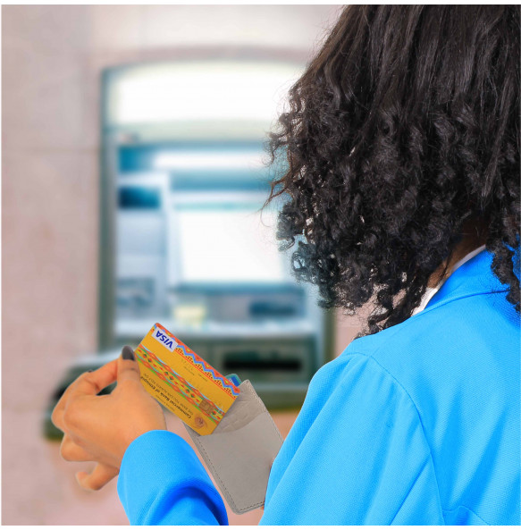 Genuine leather ATM/ License Card Holder