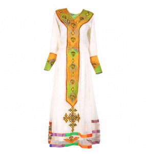 Amanuel_Women's Handmade Beautiful Traditional Dress With full Size"Netela'
