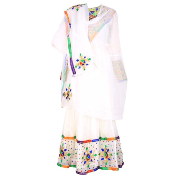 Amanuel_Women's Handmade Beautiful Traditional Dress With full Size "Netela"