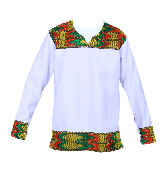 Tesfaye_Men's long-sleeve Traditional Shirt