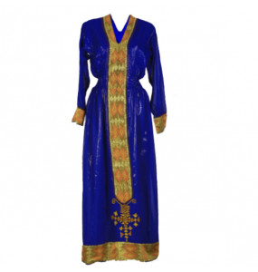 Mohamed_ Women's  Chiffon Traditional Dress With "Full Size Netela"