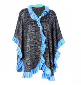 Worku_ Women's Thread Made Alpaca Blend Cloak Coat 