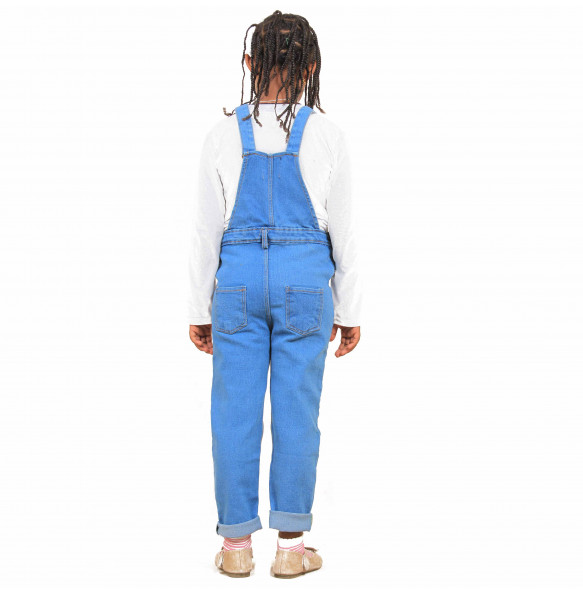 Ghion Unisex Kids Jeans Length Bib Overalls Pant