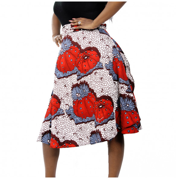 Abenech_Women’s African Fabric wrap Around skirt