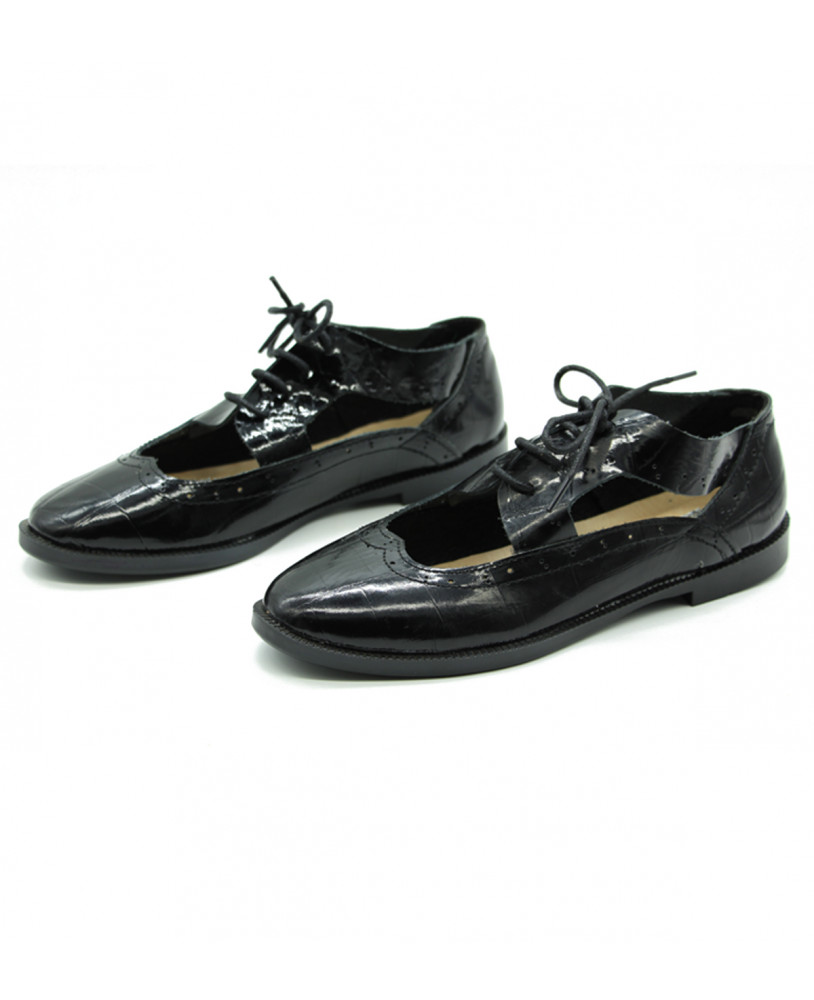 Weynshet _ Women's Black Shine Shoe