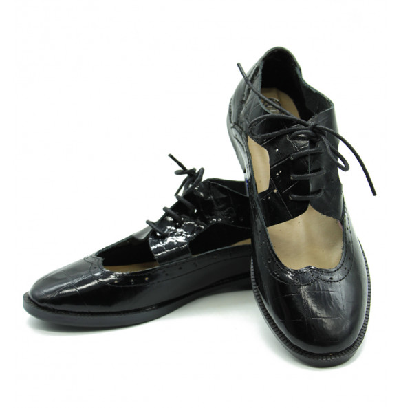 Weynshet _ Women's Black Shine  Shoe