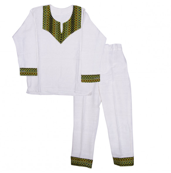 Yeweyneeshet _ Cotton Traditional Kid's Suit