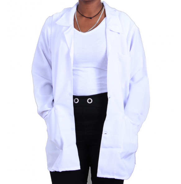 Ashenafi_uniforms unisex white Lab Cot