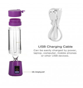 Portable And Rechargeable Battery Juice Maker With 6 Blades
