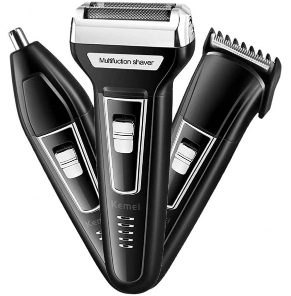 Kemei Multifunctional USB Rechargeable Hair trimmer Electric Shaver