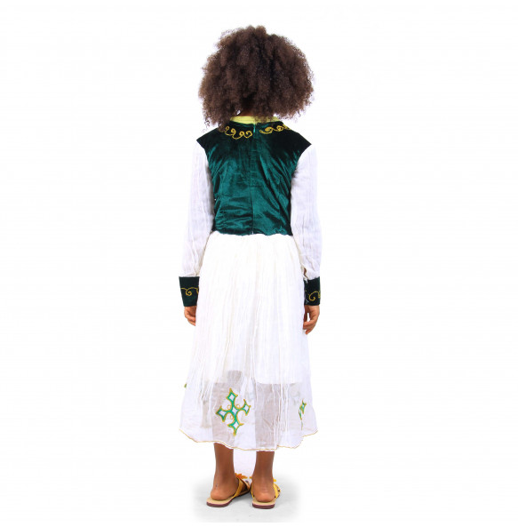 Terefe _ Kids Long-Sleeved Traditional Dress    