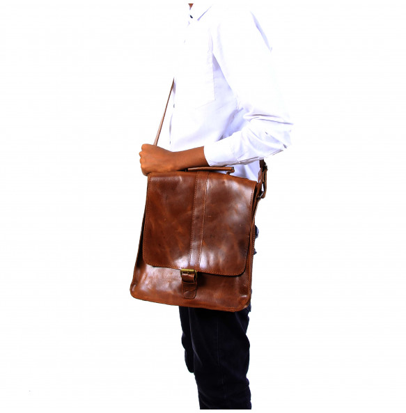 Fasika_ Genuine Leather Laptop Bag (30*26cm)