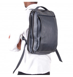  Fasika_ Men’s Leather Backpack Laptop Bag