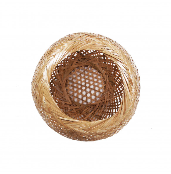 Fikerte _Round Lamp Bulb Made Of Bamboo 