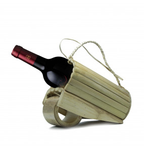 Fikerte_ Bamboo Wine Bottle Holder/stand