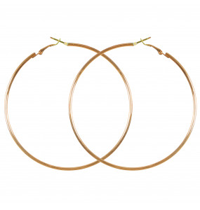 Women’s Circle Stainless steel Golden- tone Earring