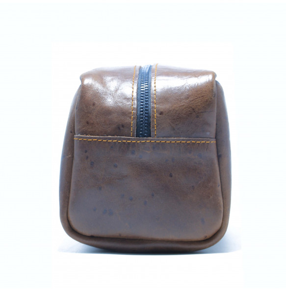 Tsion_100% Genuine leather Travel Cosmetic Bag