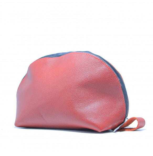 Tsion_ Women's Leather Cosmetics Bag