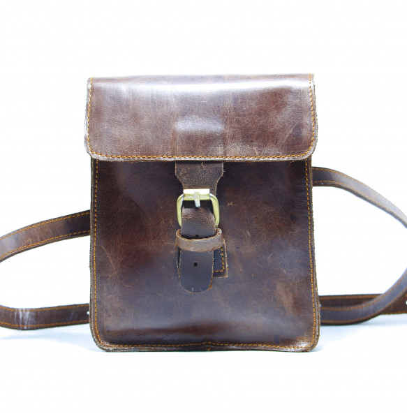 Tsion_ Unisex Leather Waist Pack Bag