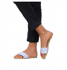   Bezawit _Women’s Synthetic Leather Flat Slip on Slipper Shoes 