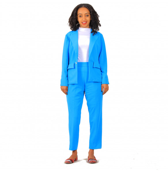 Mesifin _Women's Two-piece Long Sleeve Cot and pant set Suit