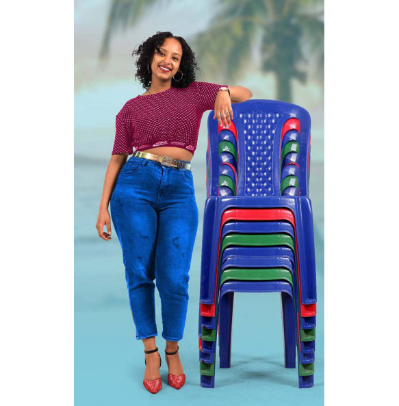 Silafrica  Armless Plastic Chair 