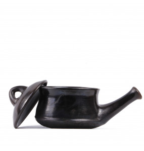 Enisra Handmade Small Clay Cooking  Pot With Handle 