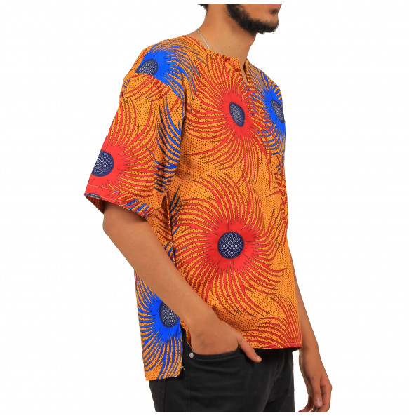 Asefaw_ Men’s Africa Pattern Print Shirt