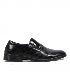 Mikael _ Men's Classic Leather Black Shine Shoes