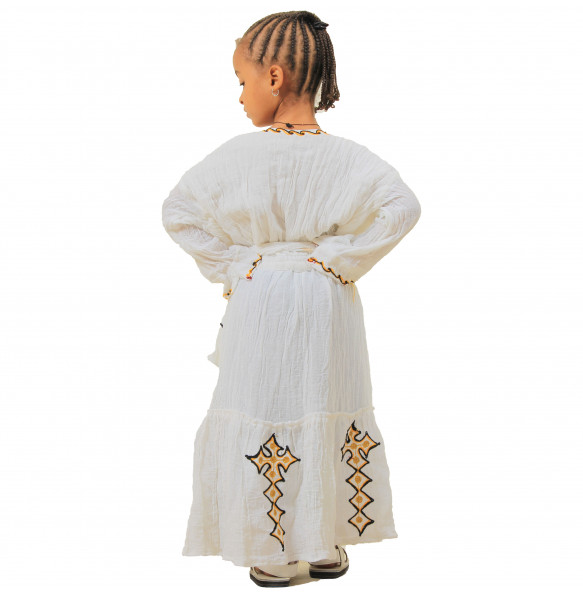 Meskerem _Kid’s Traditional Dress with belt