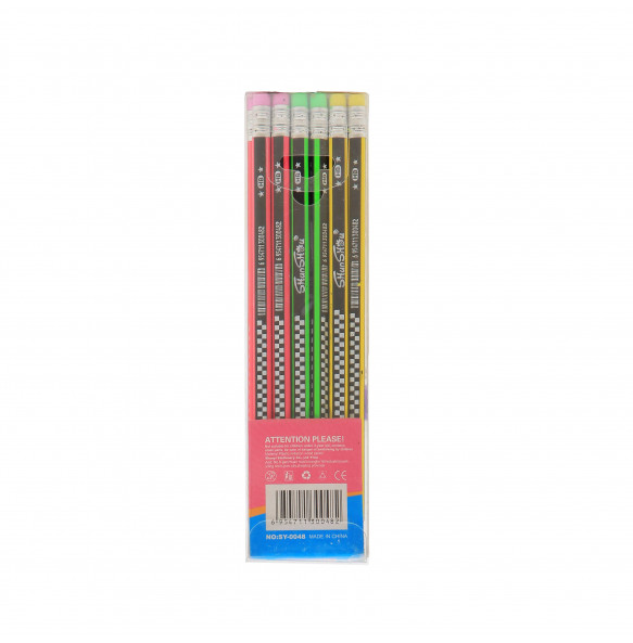Shunshou 12-Piece HB Pencil Set with Eraser  