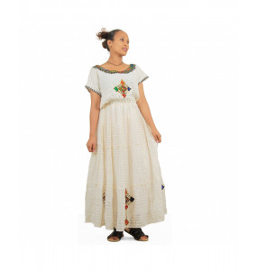 Tarik _ Women's Short -sleeved Traditional Dress 