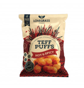 Lovegrass Teff puffs Hot & Spicy (25g)